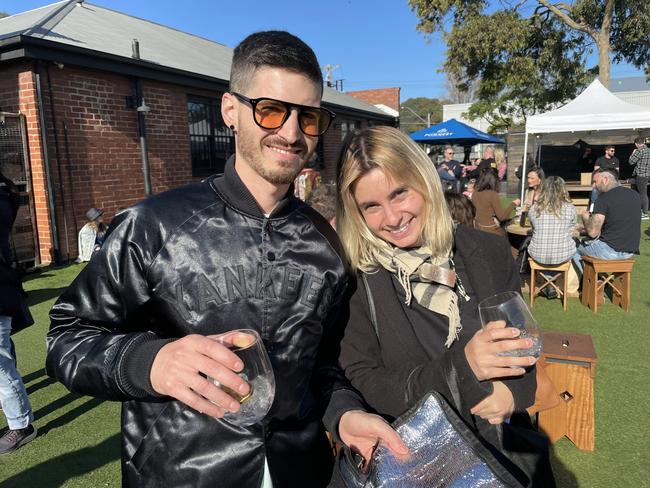 Voltatiorni Stefano and Valentina Nassaccesi at the 2023 Mould Cheese Festival in Melbourne. Picture: Himangi Singh.