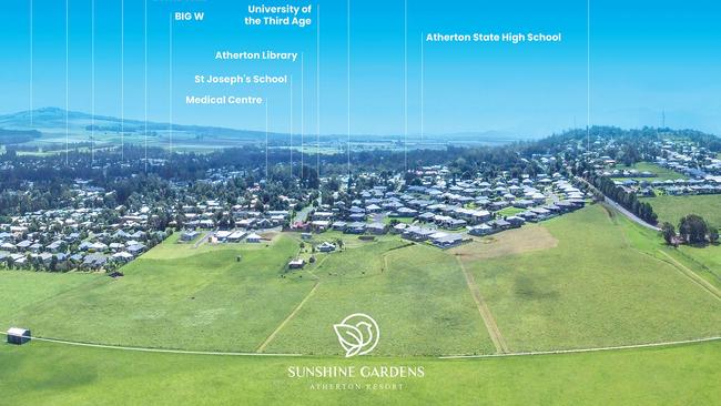 The Sunshine Gardens Atherton Resort is planned for vacant land outside Atherton. Picture: Supplied