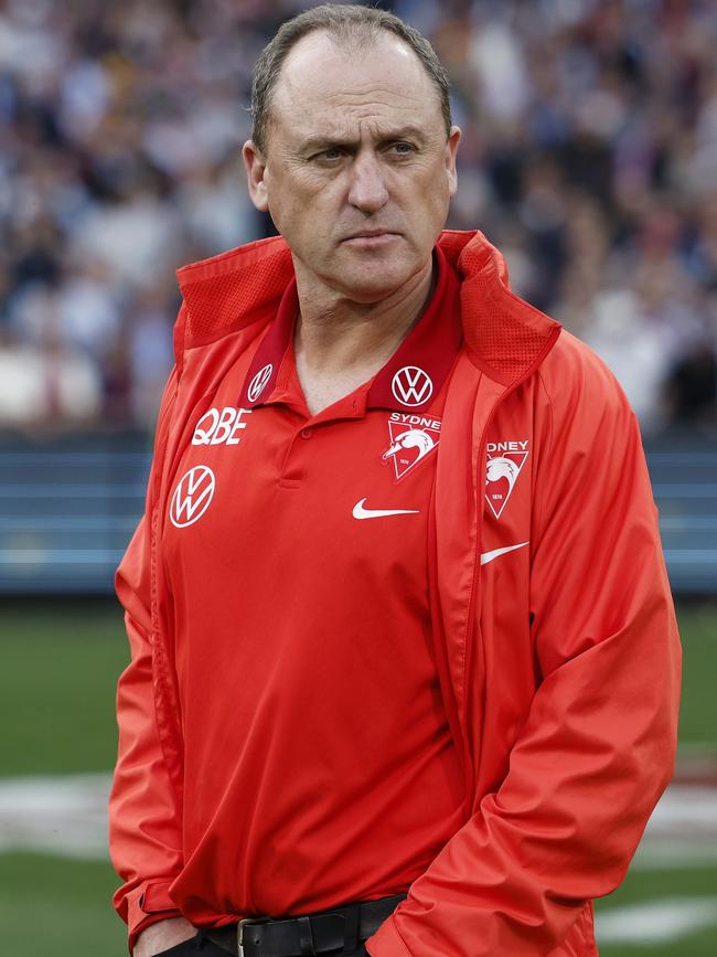 Retired Sydney Swans coach John Longmire. Picture: Daniel Pockett/AFL Photos/Getty Images