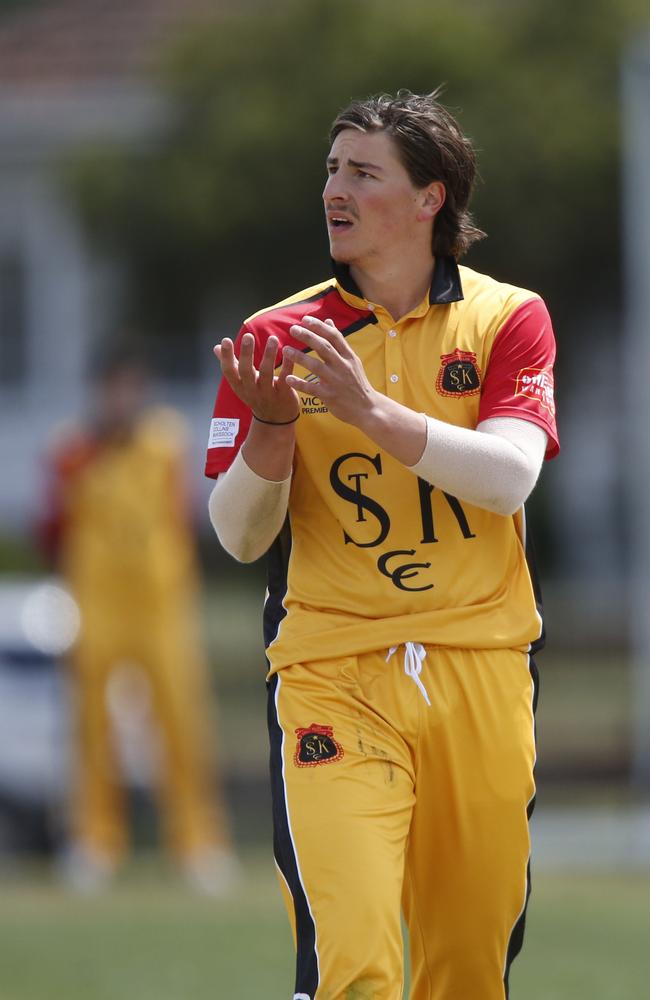 Jon Merlo is coming through for St Kilda with bat and ball.