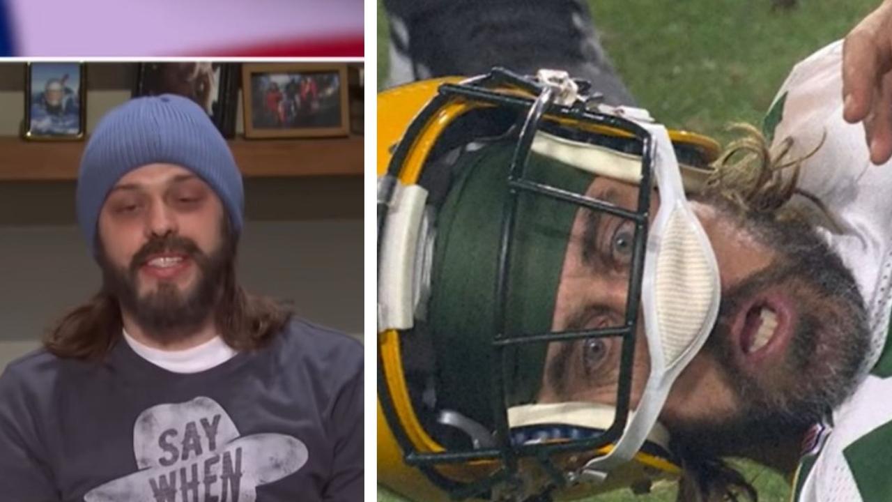 Pete Davidson was Aaron Rodgers. Photo: Twitter