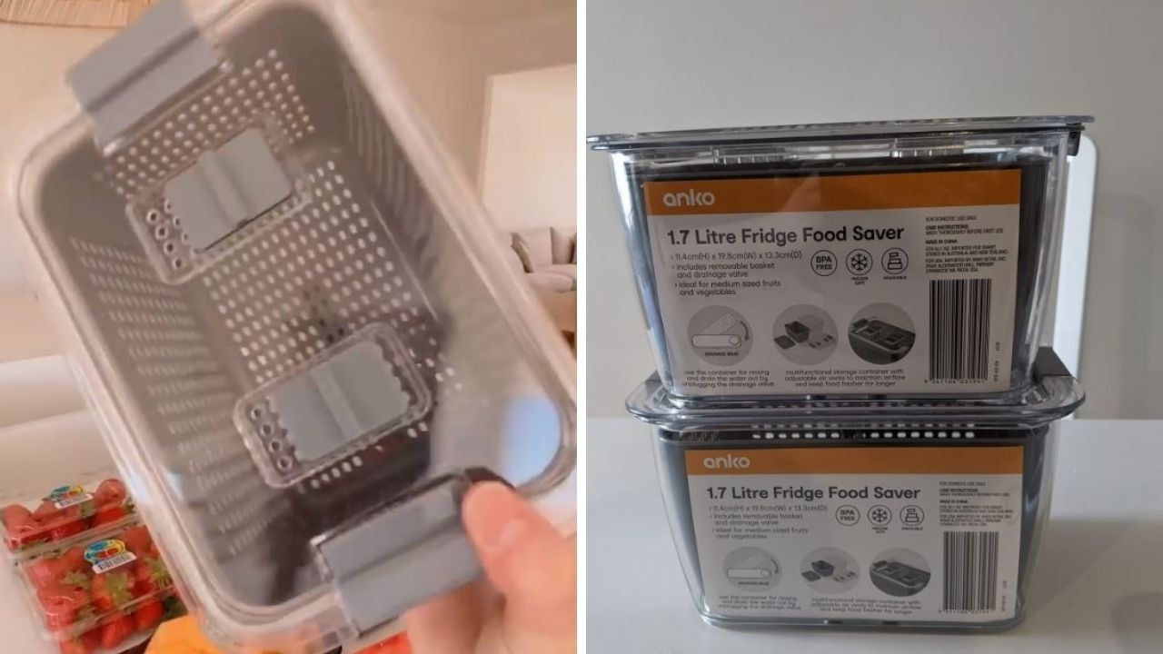 Anko by Kmart Fridge Saver. Picture: Facebook/KMART HACKS &amp; DECOR, Instagram/@coralbayabode.