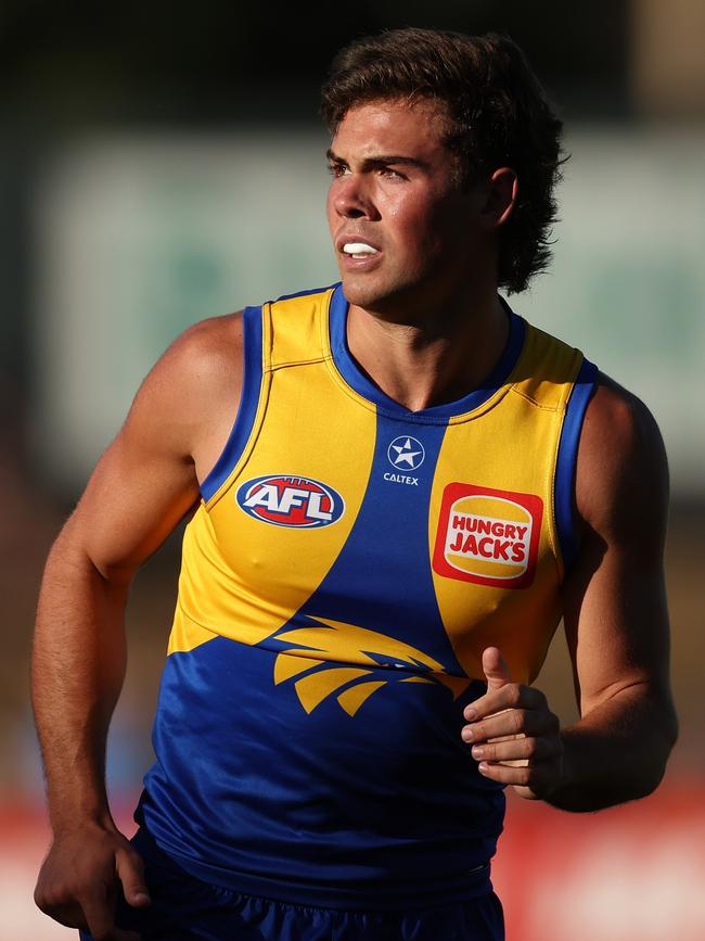 Campbell Chesser will get his chance for the Eagles. Picture: Will Russell/AFL Photos via Getty Images