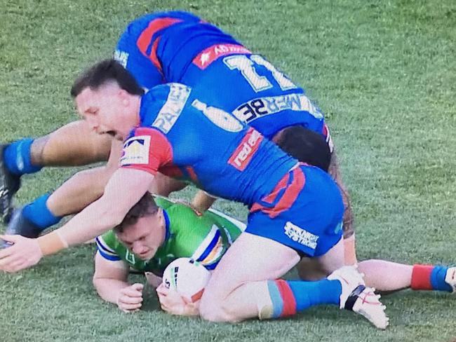 Jack Wighton allegedly biting Tyson Gamble