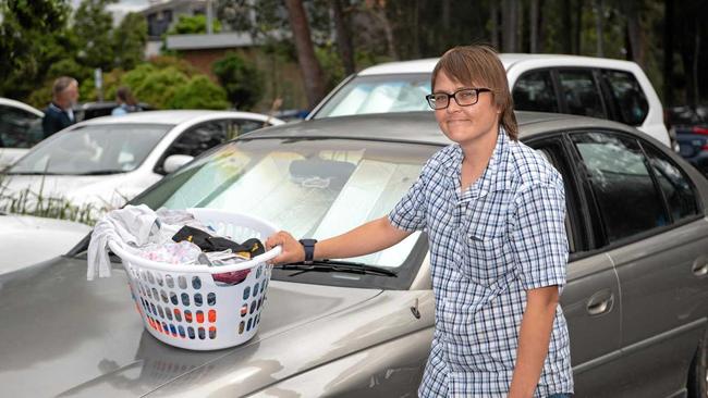 Petra Eronen has been living in her car for months now, and says there is a huge lack of affordable housing in Coffs Harbour. Picture: TREVOR VEALE