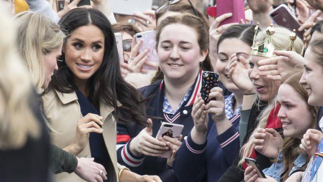 Megan mingles with the adoring crowd. Picture: Matrix