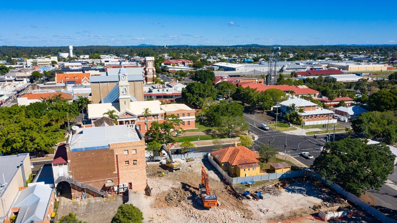 A proposal was adopted at Wednesday's council meeting, with building to sit further to the rear of the site to retain as much as possible of the new green space that was created after the former building was demolished.