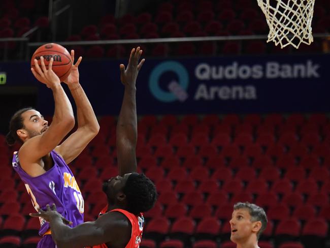Xavier Cooks has vowed to return to his best after re-signing with the Sydney Kings. Picture: Mick Tsikas / AAP