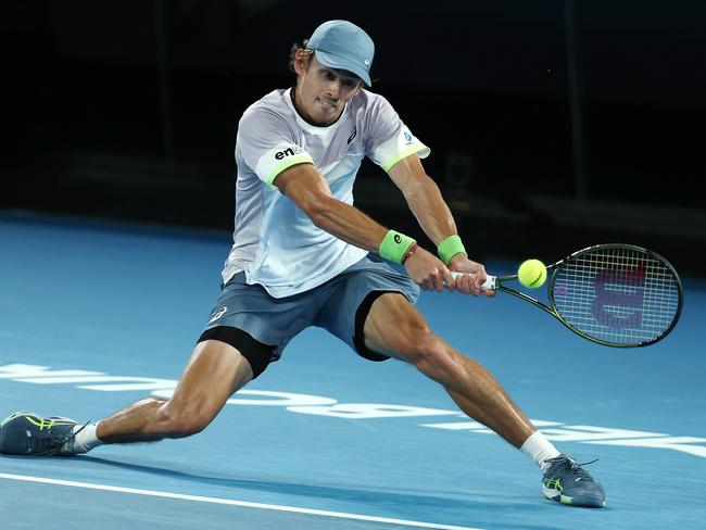 Aussie No.1 Alex de Minaur will take on Carlos Alcaraz in a charity match during AO Opening Week, presented by the Herald Sun. Picture: Michael Klein