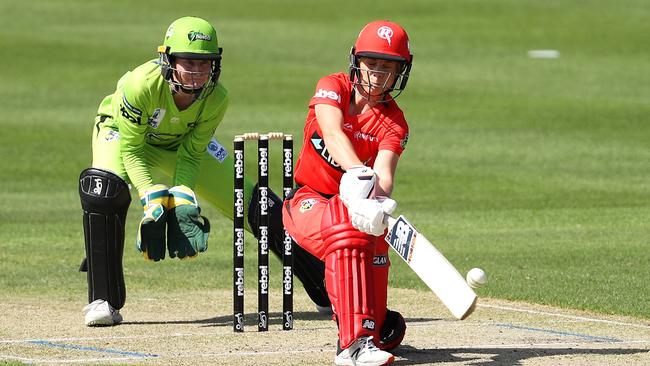 Sophie Molineux held the Renegades’ innings together. Picture: Getty Images