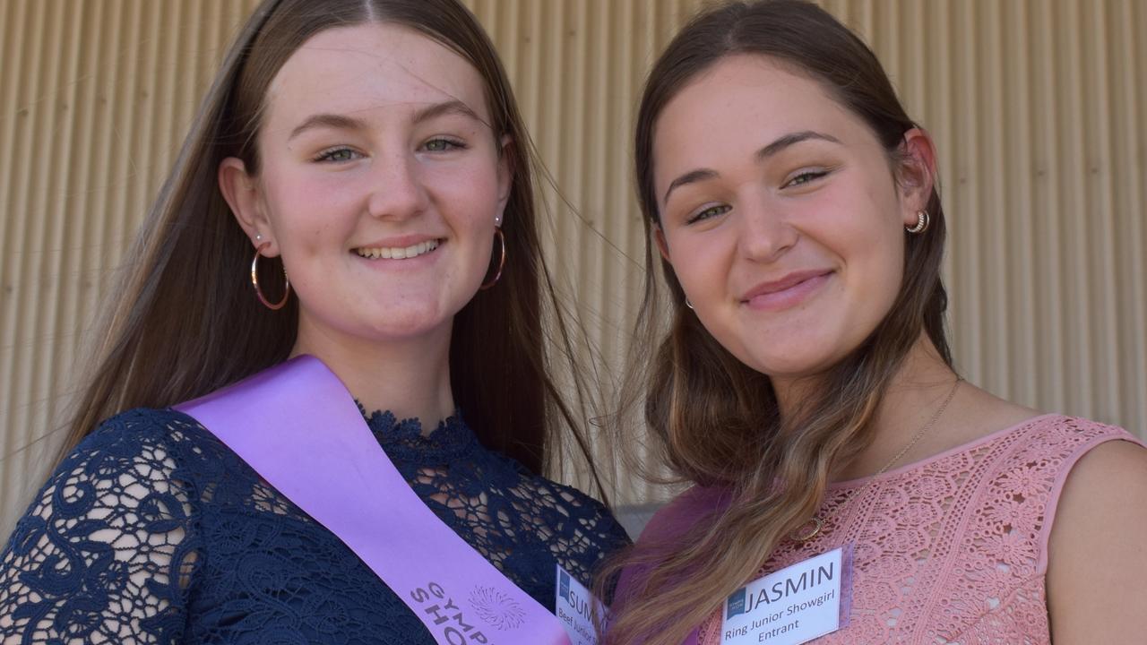 Summer Lipke and Jasmin White at the Gympie Times Ladies Race Day 2021. Photo: Elizabeth Neil