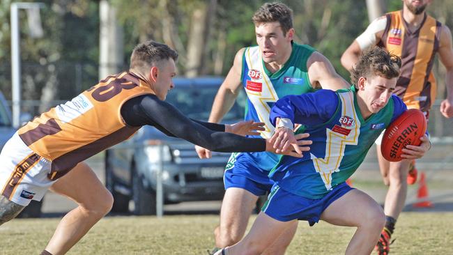 East Sunbury and Hadfield do battle last year. Picture: Rob Leeson