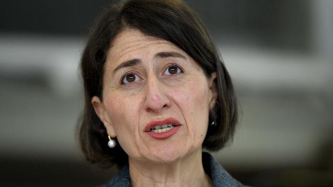 Premier Gladys Berejiklian said more rain was forecast for the NSW coast and other parts of the state over the weekend. Picture: NCA NewsWire/Bianca De Marchi