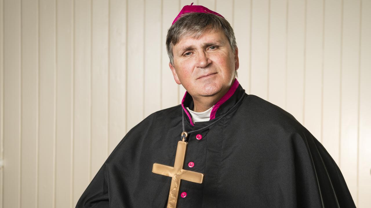 Ian Kammholz as Bishop Myriel as Toowoomba Choral Society presents Les Miserables. Picture: Kevin Farmer