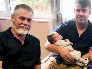 Terry Phillips 53yrs from Boronia Heights (left), a FIFO worker who suffered a stroke while interstate and his family are now trying to raise $80,000 to get him home - photo Supplied