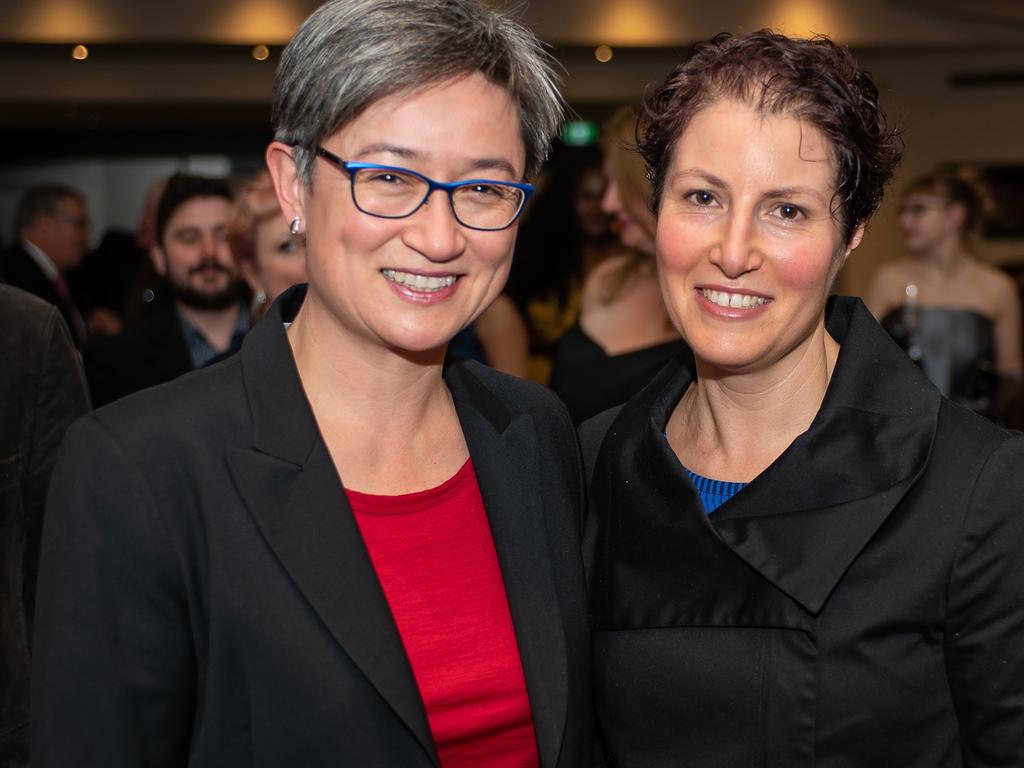 Senator Penny Wong and Sophie Allouache. Picture: Jason Vandepeer