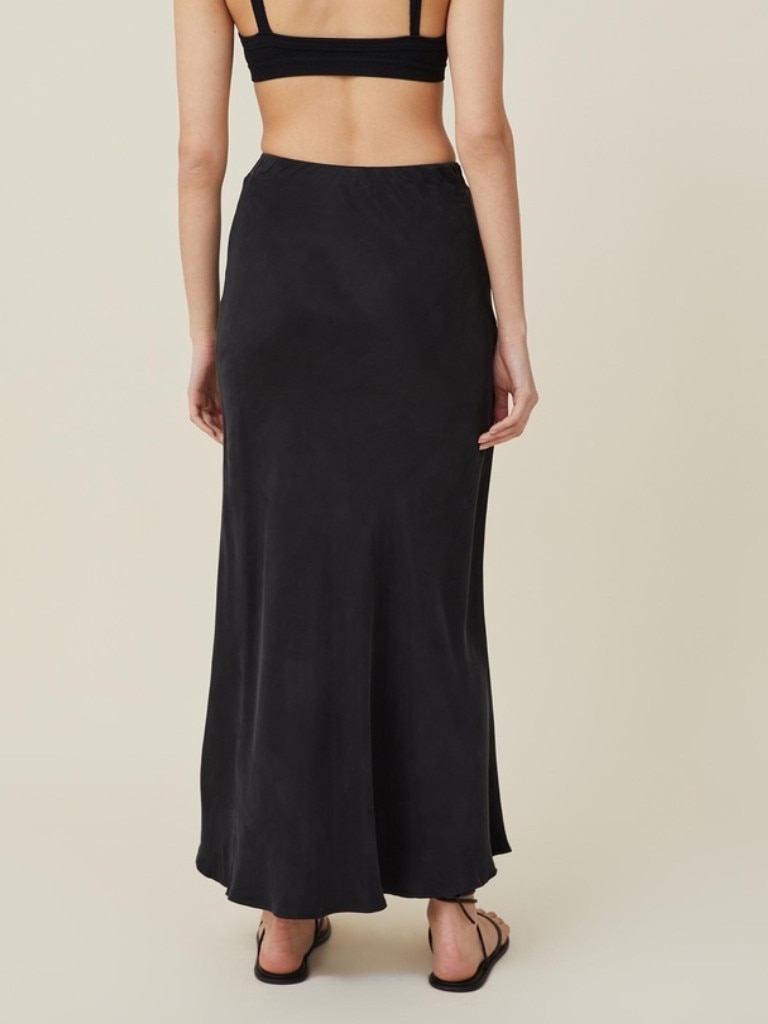 Cotton On Cupro Maxi Slip Skirt. Picture: THE ICONIC.