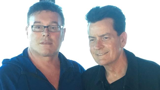 Ultra Tune’s Sean Buckley says Charlie Sheen is a “lovely, down to earth guy.” Picture: supplied