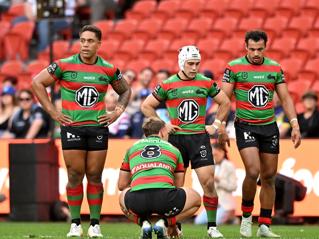 The Rabbitohs never stood a chance against the Knights. Picture: NRL Imagery