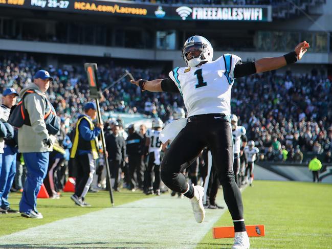 Quarterback Cam Newton and the Carolina Panthers offence are stringing together long drives. Picture: Getty Images