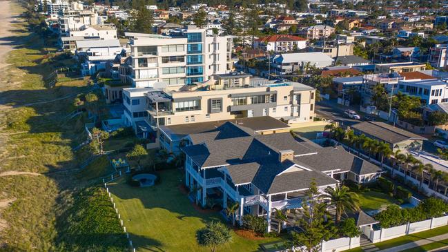 The beachfront family home of BreakFree accommodation group founder and ex-AFL footballer Tony Smith and wife Simone at Mermaid Beach sold for a record $25 million. Picture: Supplied