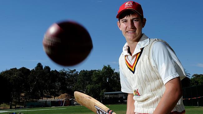 Adelaide Cricket Club's Cameron Bullard who made a half century on his senior D grade debut earlier this month. Picture: Keryn Stevens