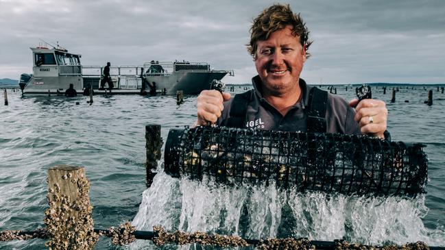 Company Founder and chief executive of Angel Seafood Zac Halman in Coffin Bay SA. Picture: Robert Lang