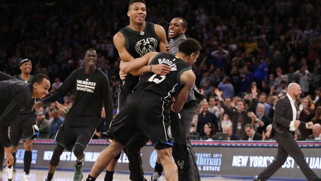 The ‘Greek Freak’ hit the game-winning jumper.