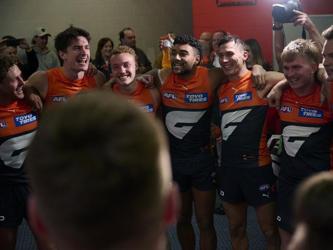 A breakthrough win in Canberra was a long time coming for this Giants side. Picture: Brett Hemmings/AFL Photos/via Getty Images