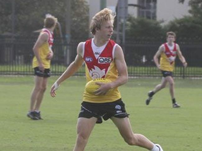 Callum Mills during his time at the Sydney Academy. Picture: Sydney Swans