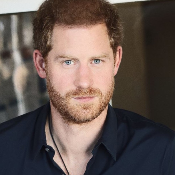 Prince Harry's new headshot on the BetterUp company page shows him sporting a full head of hair. Picture: BetterUp