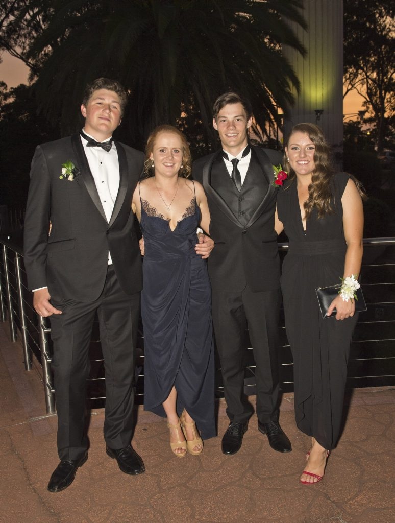 Huck Meppem, Phoebe Hanly, Darcy Coleman and Lucy Smith. Picture: Nev Madsen