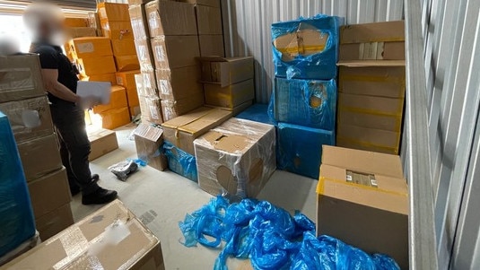 Some of the illegal tobacco and vape products seized in the operation