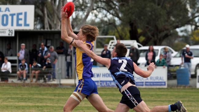 Todd Marshall in action for Deniliquin Rams. Picture: AARON COOK