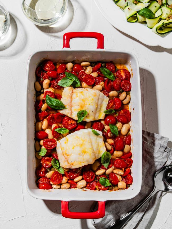 Richly rewarding and Easter appropriate, this one-tray fish bake is a winner. Photo: Nikki To