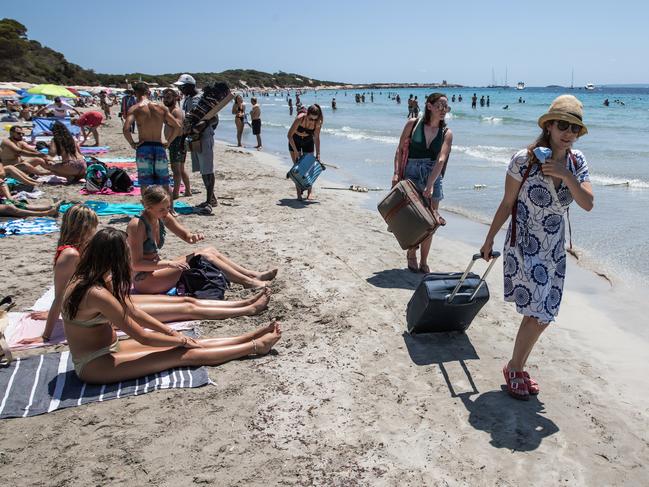Tourists in the Spanish holiday hotspot of Ibiza. Picture: Zowy Voeten/Getty Images