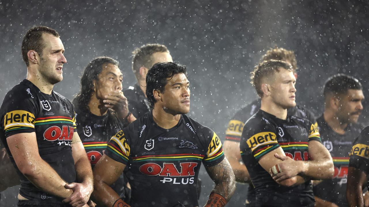 The Panthers were outplayed in the wet last year in a shock loss to the Tigers. Picture: Mark Metcalfe/Getty Images