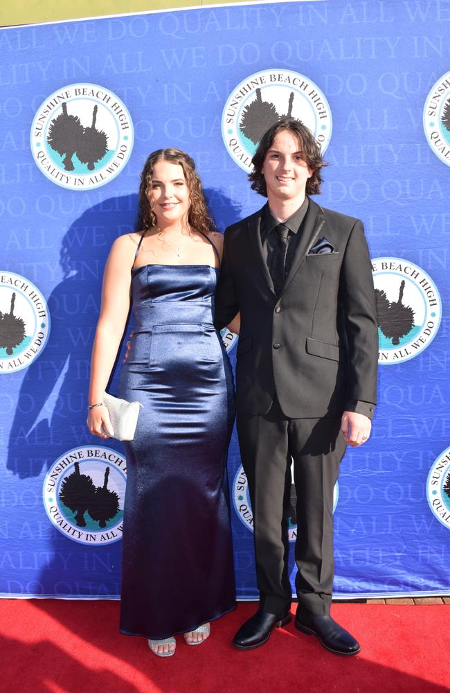 Students at the Sunshine Beach State High School formal 2024.