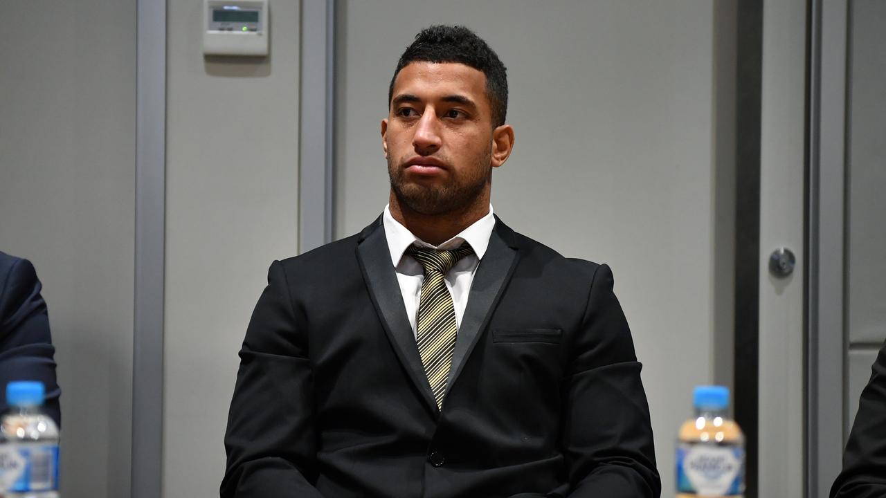 Penrith Panthers player Viliame Kikau attends a judiciary hearing