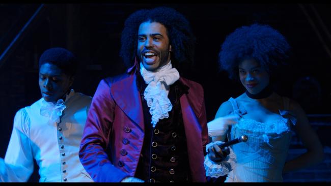 Daveed Diggs as Thomas Jefferson in Hamilton.