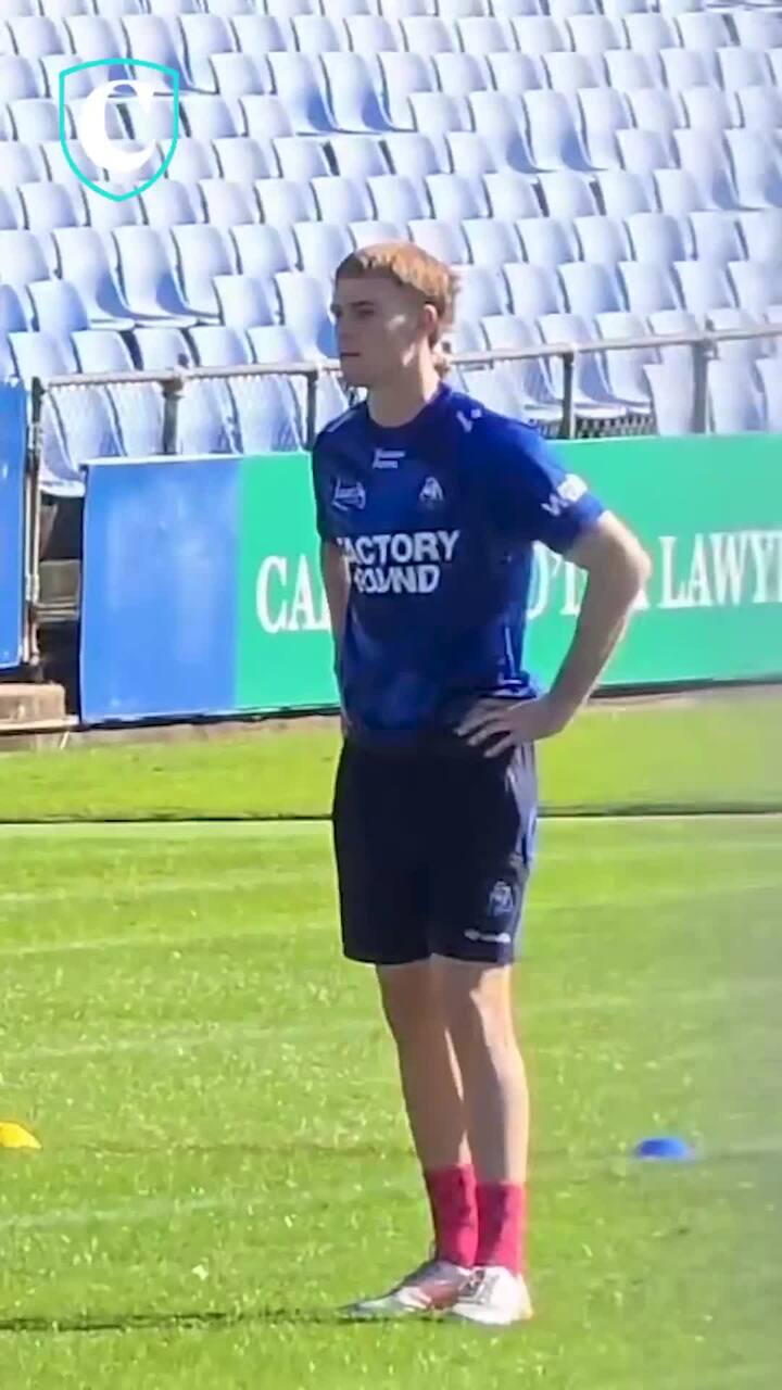 First look at Lachlan Galvin in Bulldogs colours