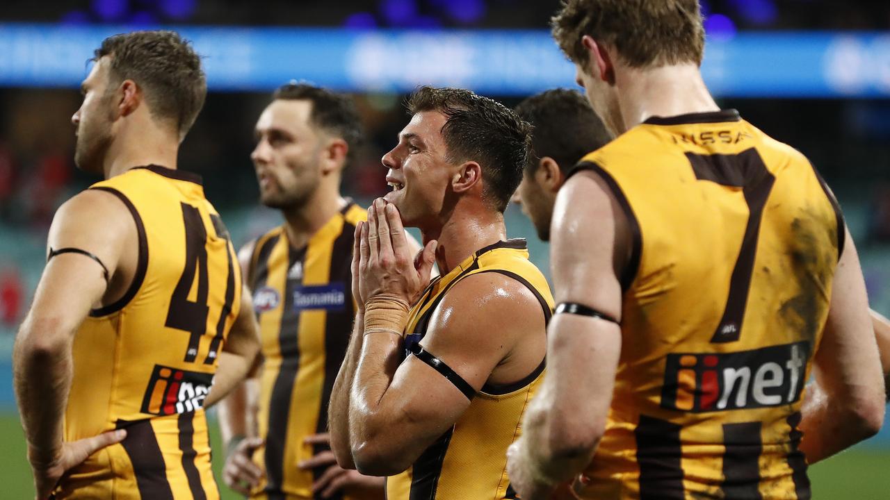 Jaeger O'Meara. Photo by Ryan Pierse/AFL Photos/via Getty Images.