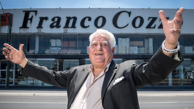 Franco Cozzo says he’ll keep selling prestige furniture. Picture: Jake Nowakowski