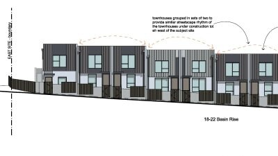 Proposed amended plans for the townhomes in Highton. Picture: Supplied