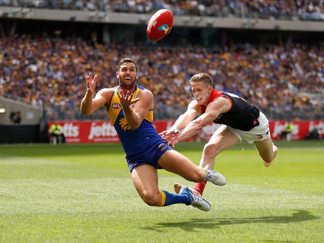 Jack Darling and the Eagles dominated the Dees during the preliminary final last year. Picture: AFL Media/Getty Images