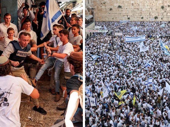 Chaos in Jerusalem as thousands gather.