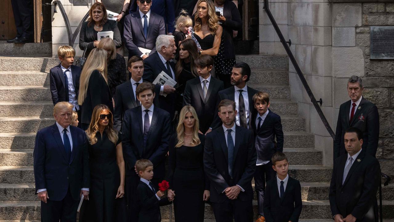 Barron Trump spotted at Ivana Trump’s funeral in rare public appearance ...