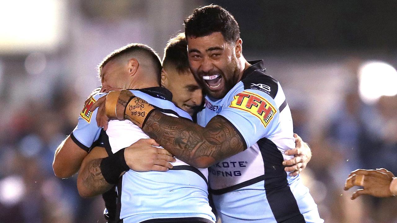 The Sharks piled on the points against the Eels. Picture. Phil Hillyard