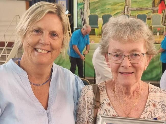 Vivien Smyth with Councillor Sue Payne, awarded North Burnett Citizen of the Year 2025.