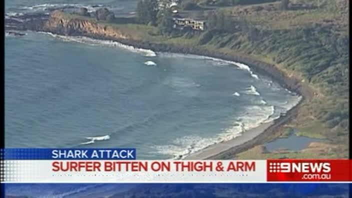 Surfer recalls horrific details of shark attack where he nearly lost his leg